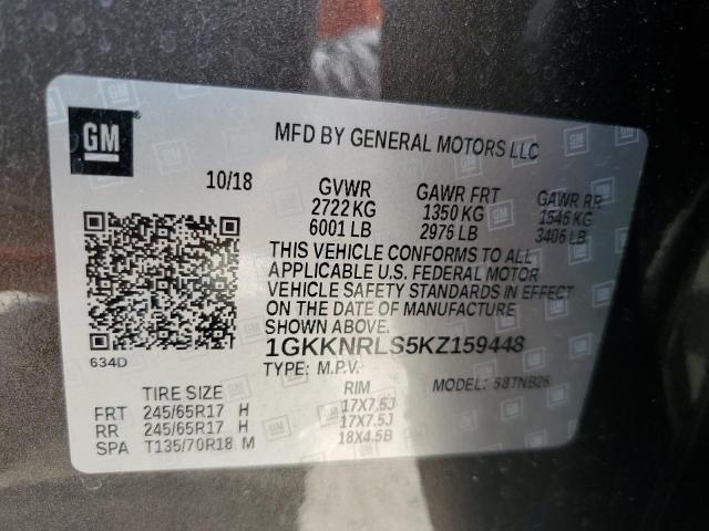 Photo 14 from auction – 2019 GMC ACADIA SLE with VIN 1GKKNRLS5KZ159448