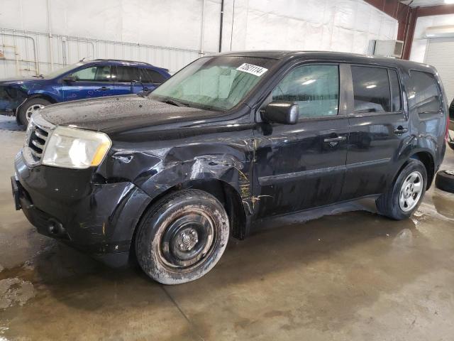 HONDA PILOT LX 2012 with VIN 5FNYF4H24CB003925 - Photo from auction