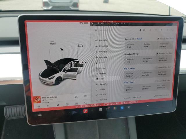 Photo 9 from auction – 2021 TESLA MODEL 3 with VIN 5YJ3E1EB8MF856040