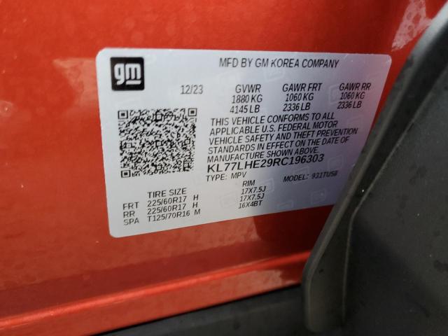 Photo 14 from auction – 2024 CHEVROLET TRAX 1LT with VIN KL77LHE29RC196303