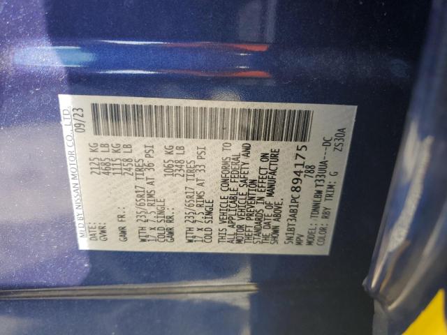 Photo 14 from auction – 2023 NISSAN ROGUE S with VIN 5N1BT3AB1PC894175