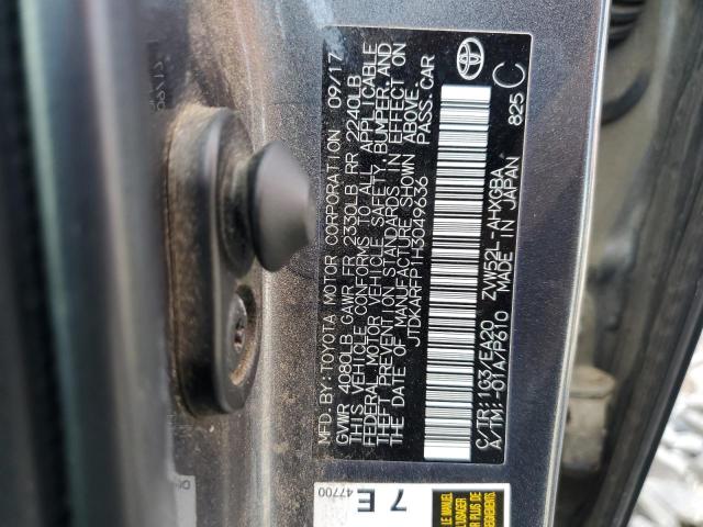 Photo 14 from auction – 2017 TOYOTA PRIUS PRIM with VIN JTDKARFP1H3049636