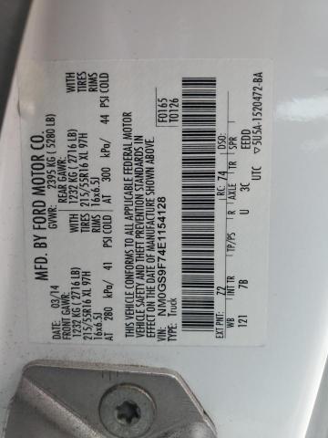 Photo 14 from auction – 2014 FORD TRANSIT CO with VIN NM0GS9F74E1154128