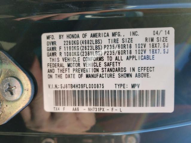 Photo 14 from auction – 2015 ACURA RDX with VIN 5J8TB4H39FL000875