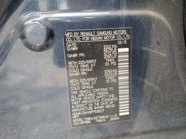 Photo 14 from auction – 2015 NISSAN ROGUE S with VIN KNMAT2MV6FP538117