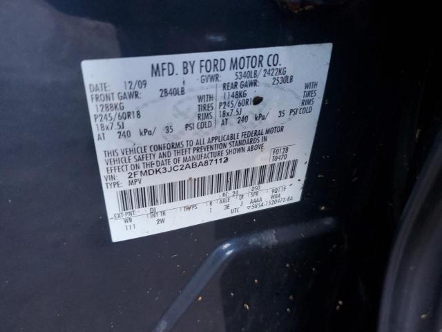Photo 14 from auction – 2010 FORD EDGE SEL with VIN 2FMDK3JC2ABA87112