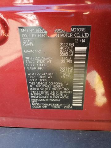 Photo 14 from auction – 2015 NISSAN ROGUE S with VIN KNMAT2MV8FP522341