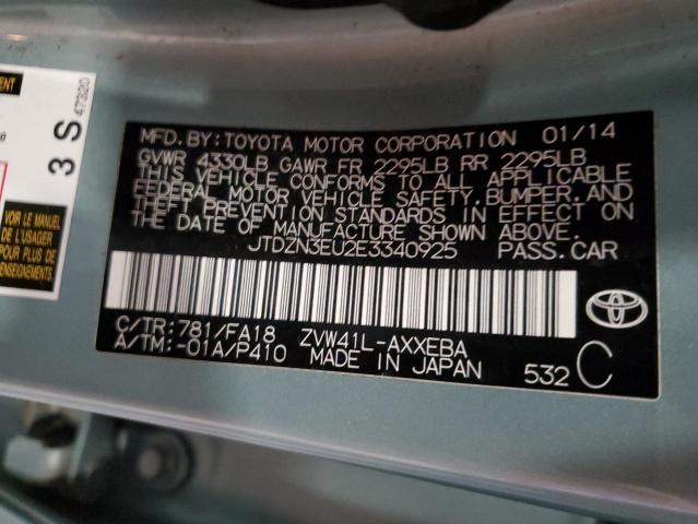 Photo 14 from auction – 2014 TOYOTA PRIUS V with VIN JTDZN3EU2E3340925