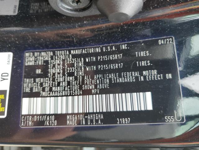 Photo 14 from auction – 2022 TOYOTA COROLLA CR with VIN 7MUCAAAG6NV015804