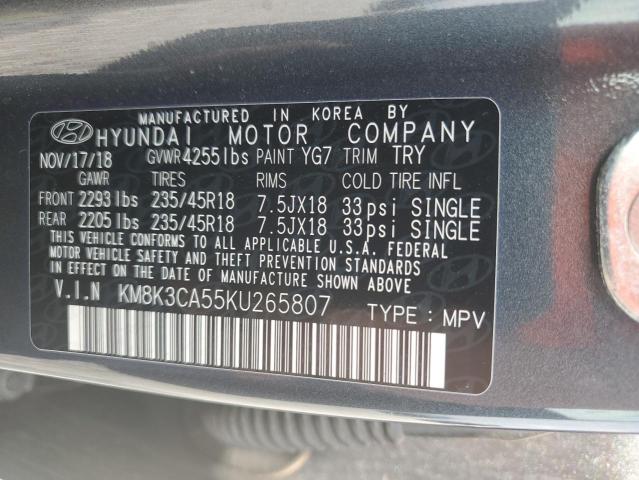 Photo 14 from auction – 2019 HYUNDAI KONA LIMIT with VIN KM8K3CA55KU265807