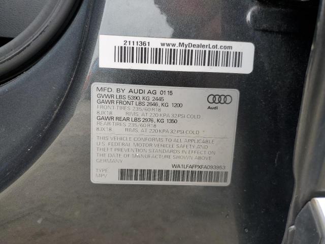 Photo 14 from auction – 2015 AUDI Q5 PREMIUM with VIN WA1LFAFPXFA093953