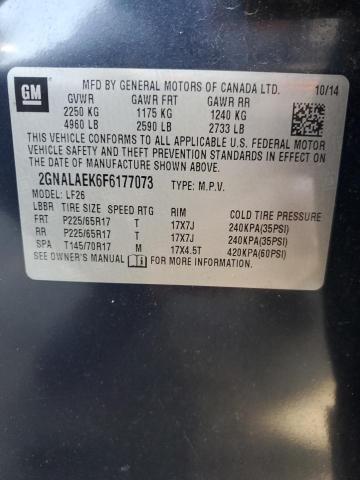 Photo 14 from auction – 2015 CHEVROLET EQUINOX LS with VIN 2GNALAEK6F6177073