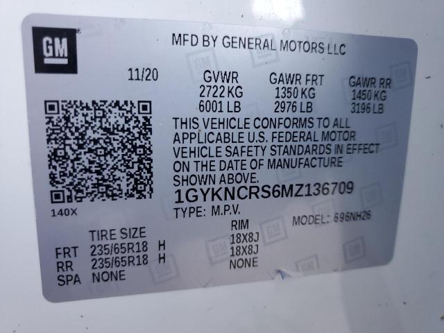 Photo 14 from auction – 2021 CADILLAC XT5 PREMIU with VIN 1GYKNCRS6MZ136709