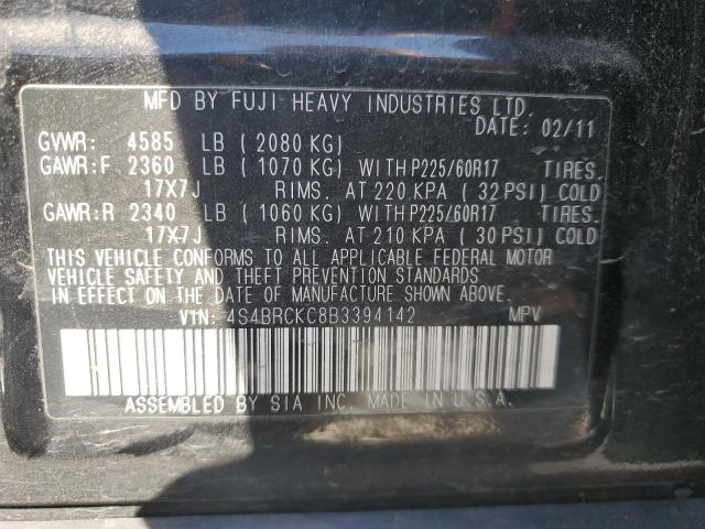 Снимка 14 от търг – 2011 SUBARU OUTBACK 2. с VIN 4S4BRCKC8B3394142
