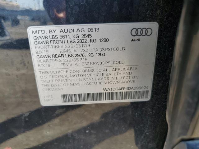 Photo 14 from auction – 2013 AUDI Q5 PREMIUM with VIN WA1DGAFP4DA095924
