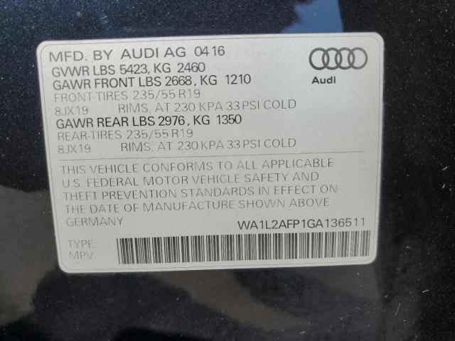 Photo 14 from auction – 2016 AUDI Q5 PREMIUM with VIN WA1L2AFP1GA136511