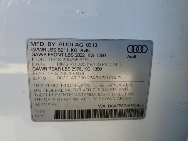 Photo 14 from auction – 2013 AUDI Q5 PREMIUM with VIN WA1DGAFP6DA079935