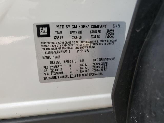 Photo 14 from auction – 2021 CHEVROLET TRAILBLAZE with VIN KL79MPSL0MB168918