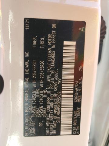 Photo 14 from auction – 2022 TOYOTA HIGHLANDER with VIN 5TDLZRAH6NS095132