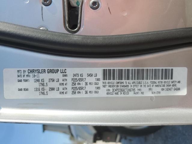 Photo 14 from auction – 2012 DODGE JOURNEY SX with VIN 3C4PDCBG6CT206705