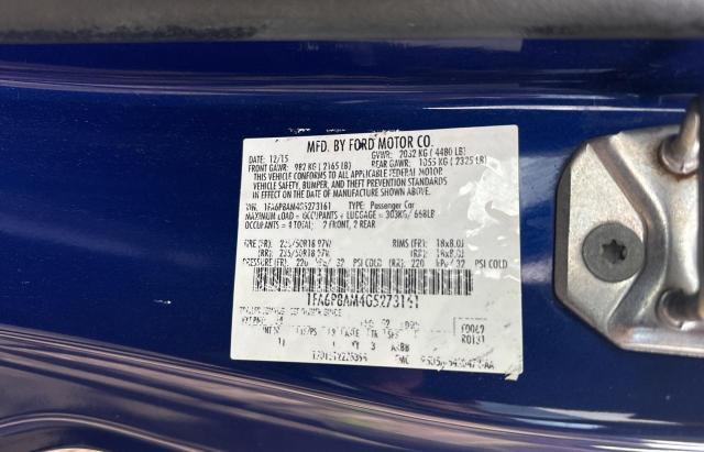 Photo 10 from auction – 2016 FORD MUSTANG with VIN 1FA6P8AM4G5273161