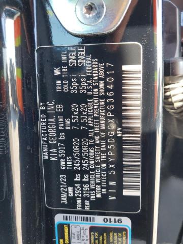 Photo 14 from auction – 2023 KIA TELLURIDE with VIN 5XYP5DGCXPG364017