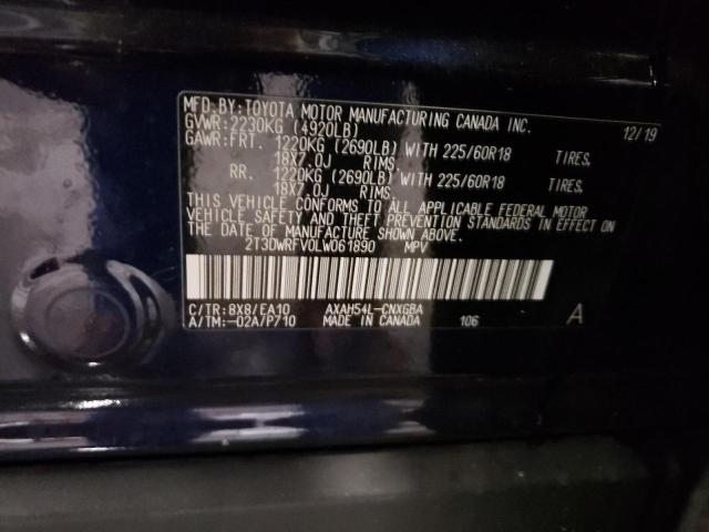 Photo 14 from auction – 2020 TOYOTA RAV4 LIMIT with VIN 2T3DWRFV0LW061890