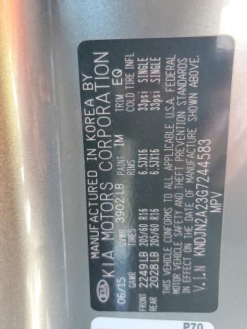 Photo 14 from auction – 2016 KIA SOUL with VIN KNDJN2A23G7244583
