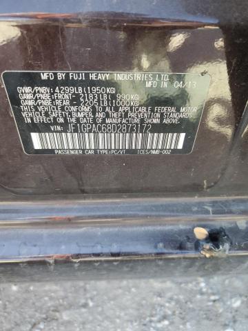 Photo 14 from auction – 2013 SUBARU IMPREZA PR with VIN JF1GPAC68D2873172