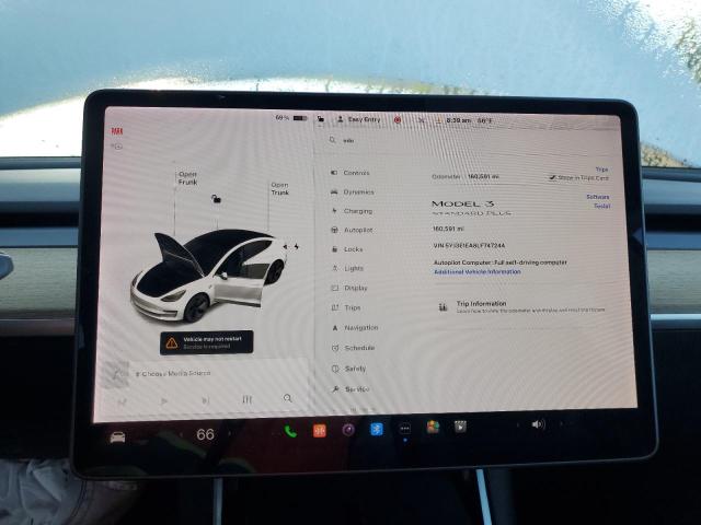 Photo 9 from auction – 2020 TESLA MODEL 3 with VIN 5YJ3E1EA8LF747244