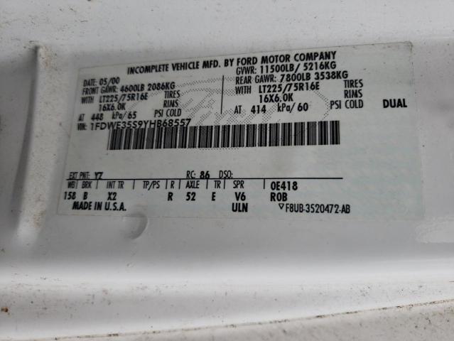 Photo 10 from auction – 2000 SHAS MOTOR HOME with VIN 1FDWE35S9YHB68557