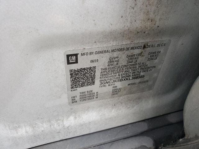 Photo 14 from auction – 2019 CHEVROLET TRAX LS with VIN 3GNCJKSBXKL388565