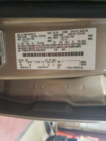 Photo 14 from auction – 2018 FORD ESCAPE S with VIN 1FMCU0F79JUB22061