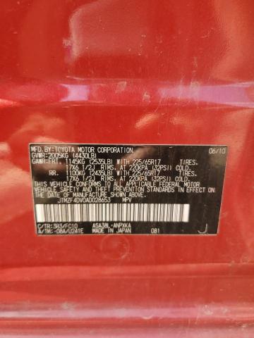 Photo 14 from auction – 2010 TOYOTA RAV4 with VIN JTMZF4DV0AD028653
