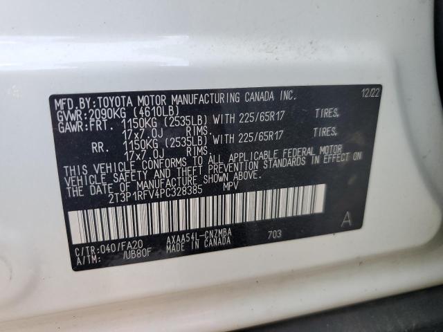 Photo 14 from auction – 2023 TOYOTA RAV4 XLE with VIN 2T3P1RFV4PC328385