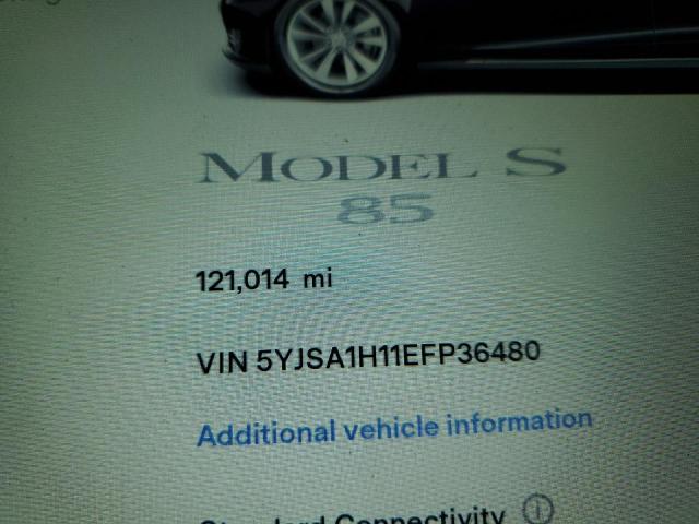 Photo 9 from auction – 2014 TESLA MODEL S with VIN 5YJSA1H11EFP36480
