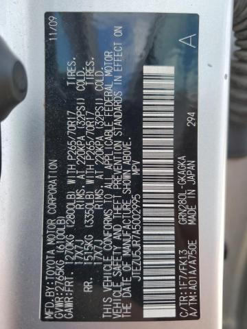 Photo 14 from auction – 2010 TOYOTA 4RUNNER SR with VIN JTEZU5JR7A5002995