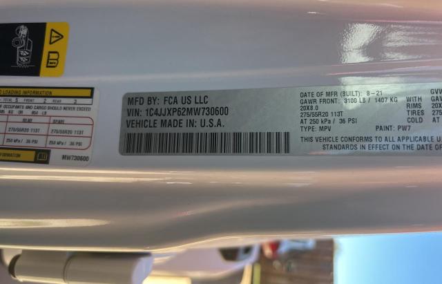 Photo 10 from auction – 2021 JEEP WRANGLER U with VIN 1C4JJXP62MW730600