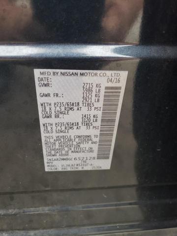 Photo 14 from auction – 2016 NISSAN PATHFINDER with VIN 5N1AR2MM8GC652128