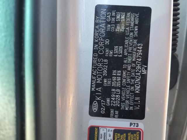 Photo 14 from auction – 2017 KIA SOUL with VIN KNDJN2A29H7479443