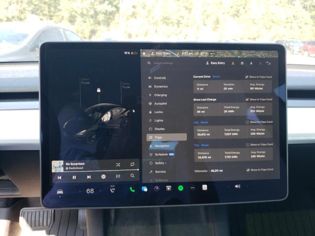 Photo 9 from auction – 2021 TESLA MODEL 3 with VIN 5YJ3E1EA3MF089558