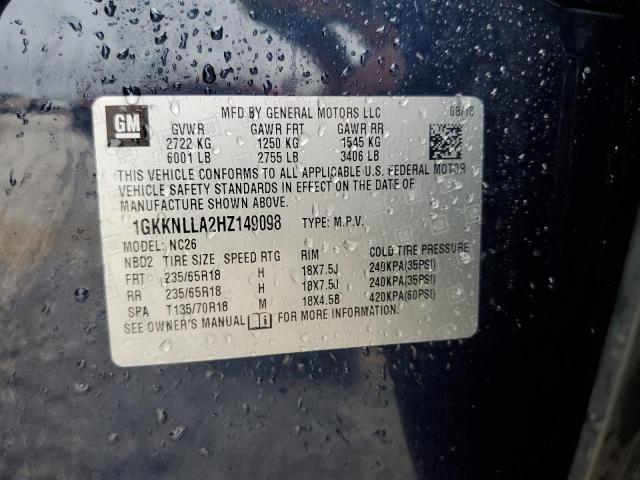 Photo 14 from auction – 2017 GMC ACADIA SLE with VIN 1GKKNLLA2HZ149098