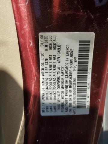 Photo 14 from auction – 2006 HONDA CR-V LX with VIN JHLRD78556C035664