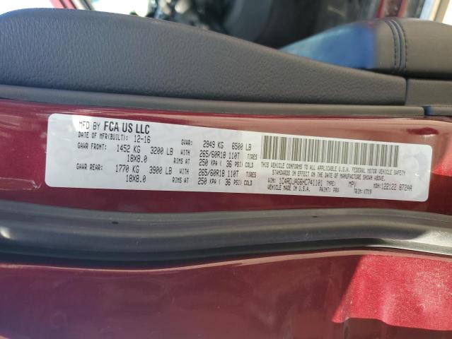 Photo 14 from auction – 2017 DODGE DURANGO SX with VIN 1C4RDJAG6HC741101