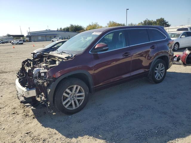 TOYOTA HIGHLANDER 2016 with VIN 5TDZARFH5GS017938 - Photo from auction