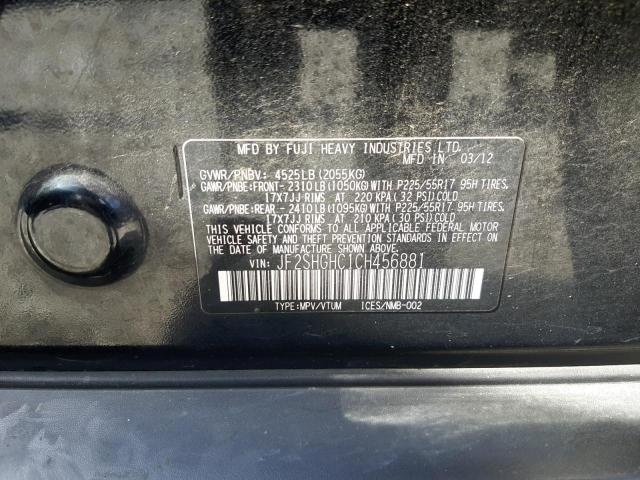 Photo 14 from auction – 2012 SUBARU FORESTER T with VIN JF2SHGHC1CH456881