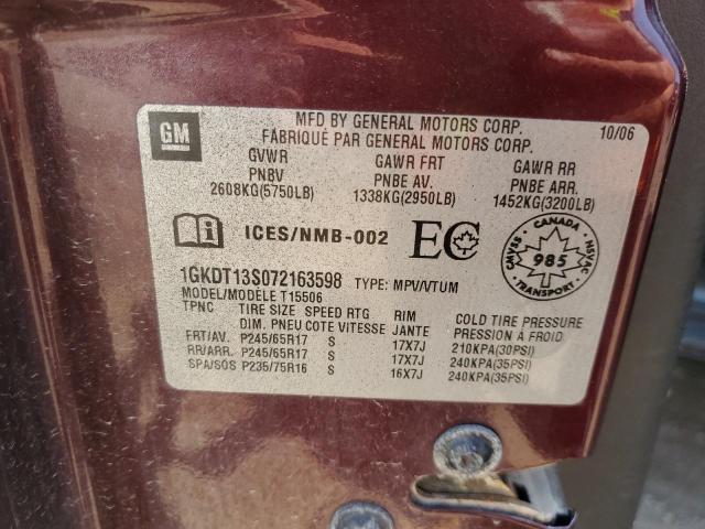 Photo 14 from auction – 2007 GMC ENVOY with VIN 1GKDT13S072163598