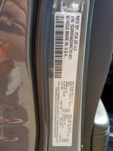 Photo 14 from auction – 2021 DODGE DURANGO SX with VIN 1C4RDHAGXMC761421