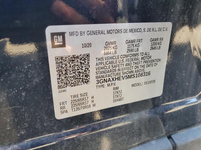 Photo 14 from auction – 2021 CHEVROLET EQUINOX LS with VIN 3GNAXHEV5MS108316
