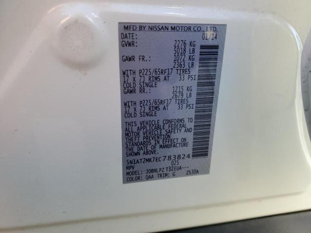 Photo 14 from auction – 2014 NISSAN ROGUE S with VIN 5N1AT2MK7EC783824